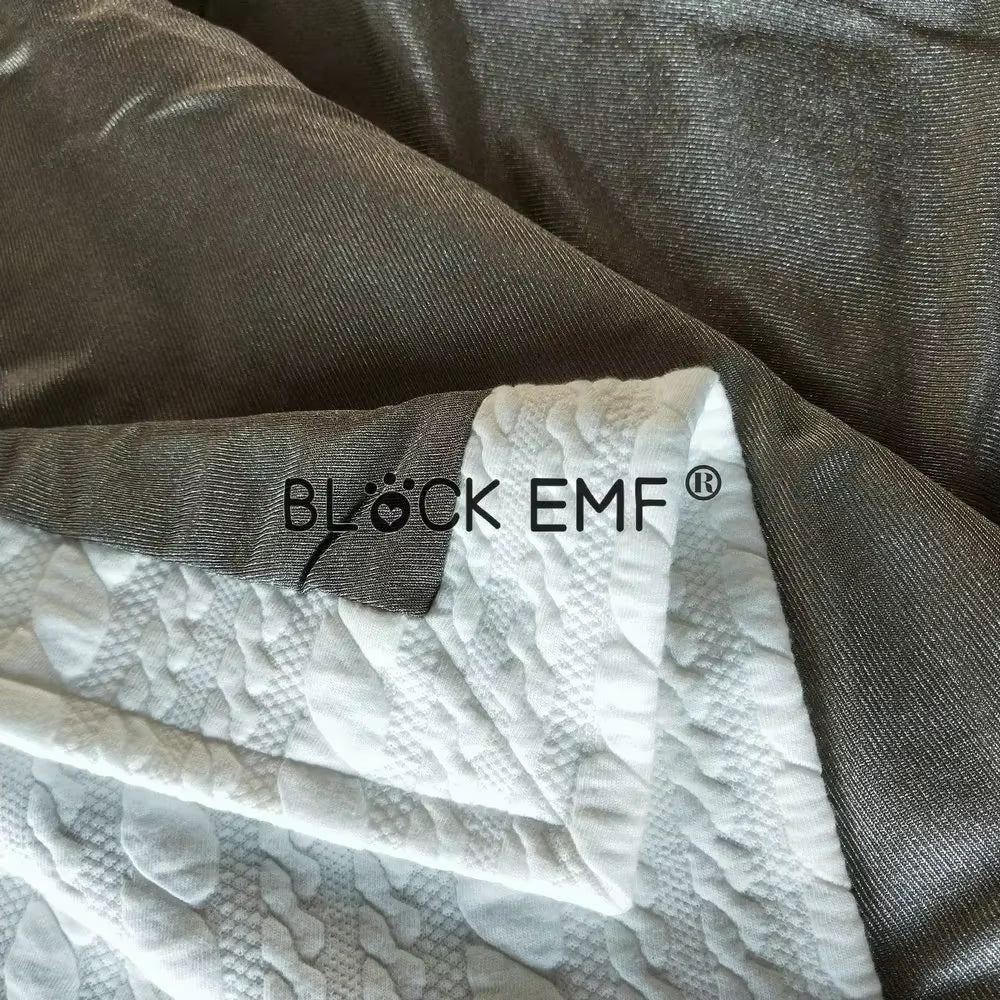 BLOCK EMF 100% Silver Fiber Grounding Blanket anti Radiation Silver